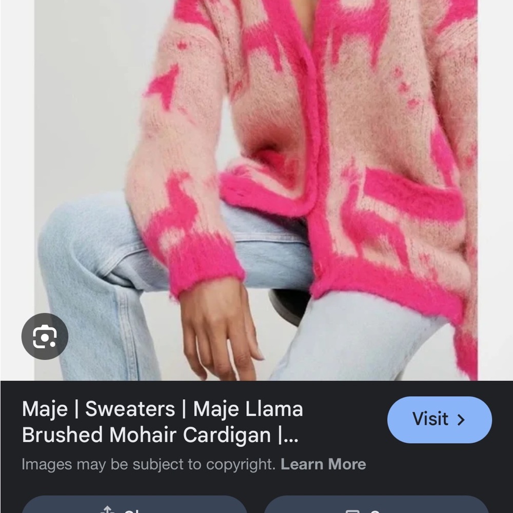 Maje My Llama Cardigan Sweater. Size 1. Excellent condition - Picture 2 of 6